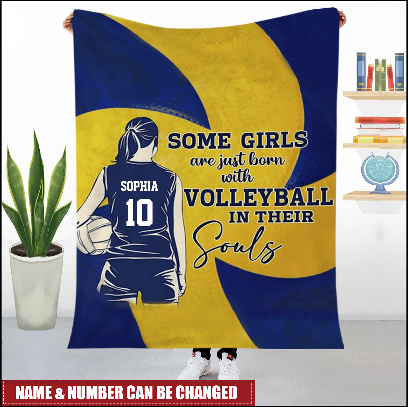 Personalized Love Volleyball Girl Blankets - Gift For Volleyball Lovers