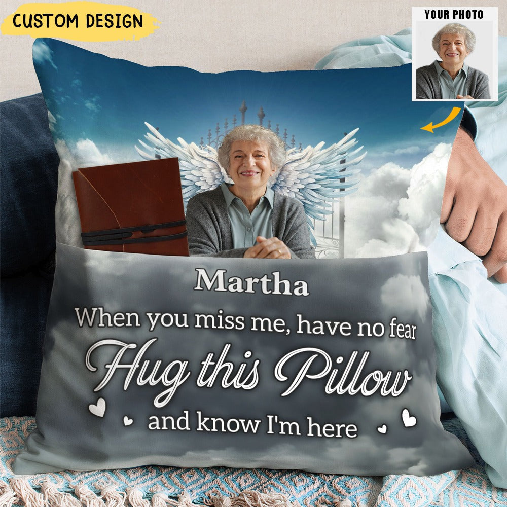 Hug This Pillow - Personalized Photo Pocket Pillow