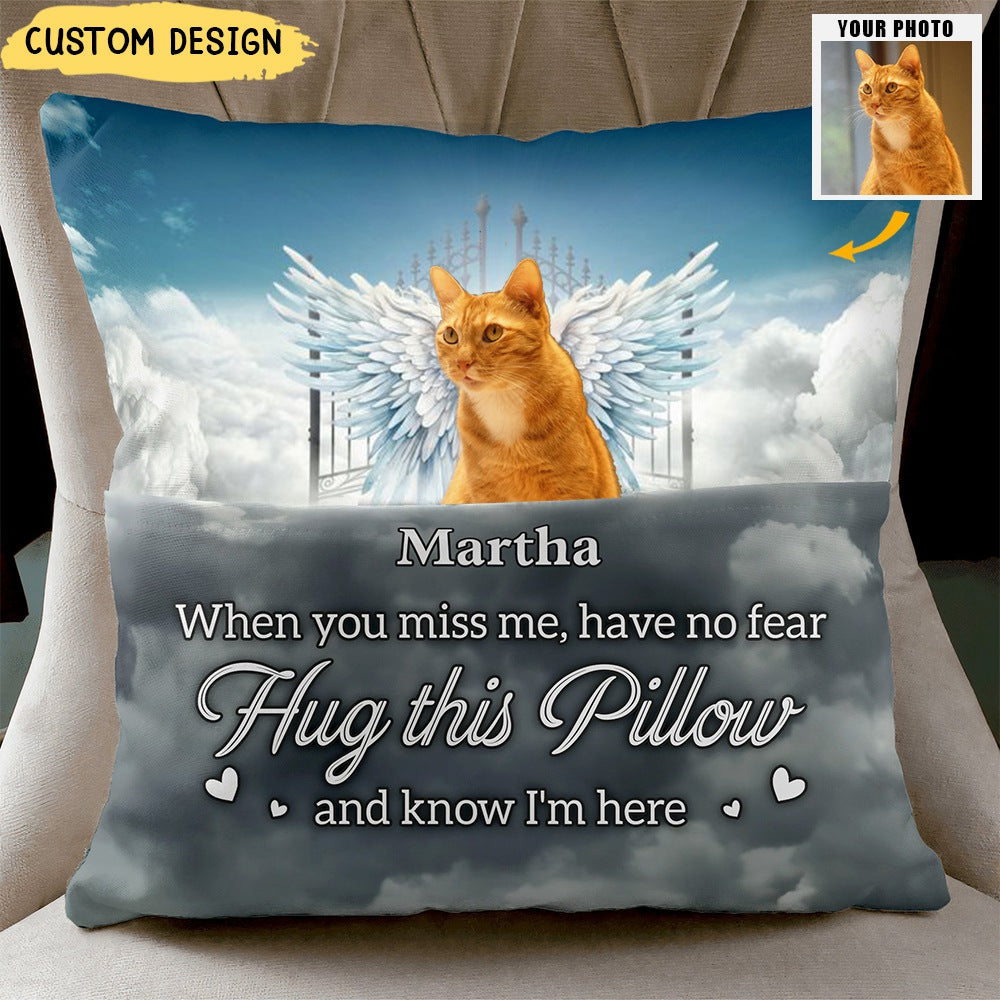 Hug This Pillow - Personalized Photo Pocket Pillow