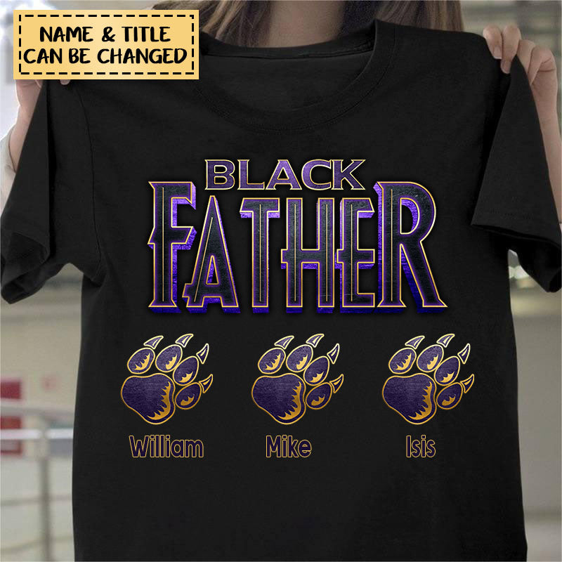 Panther Black Father Personalized Apparel Gift for Father