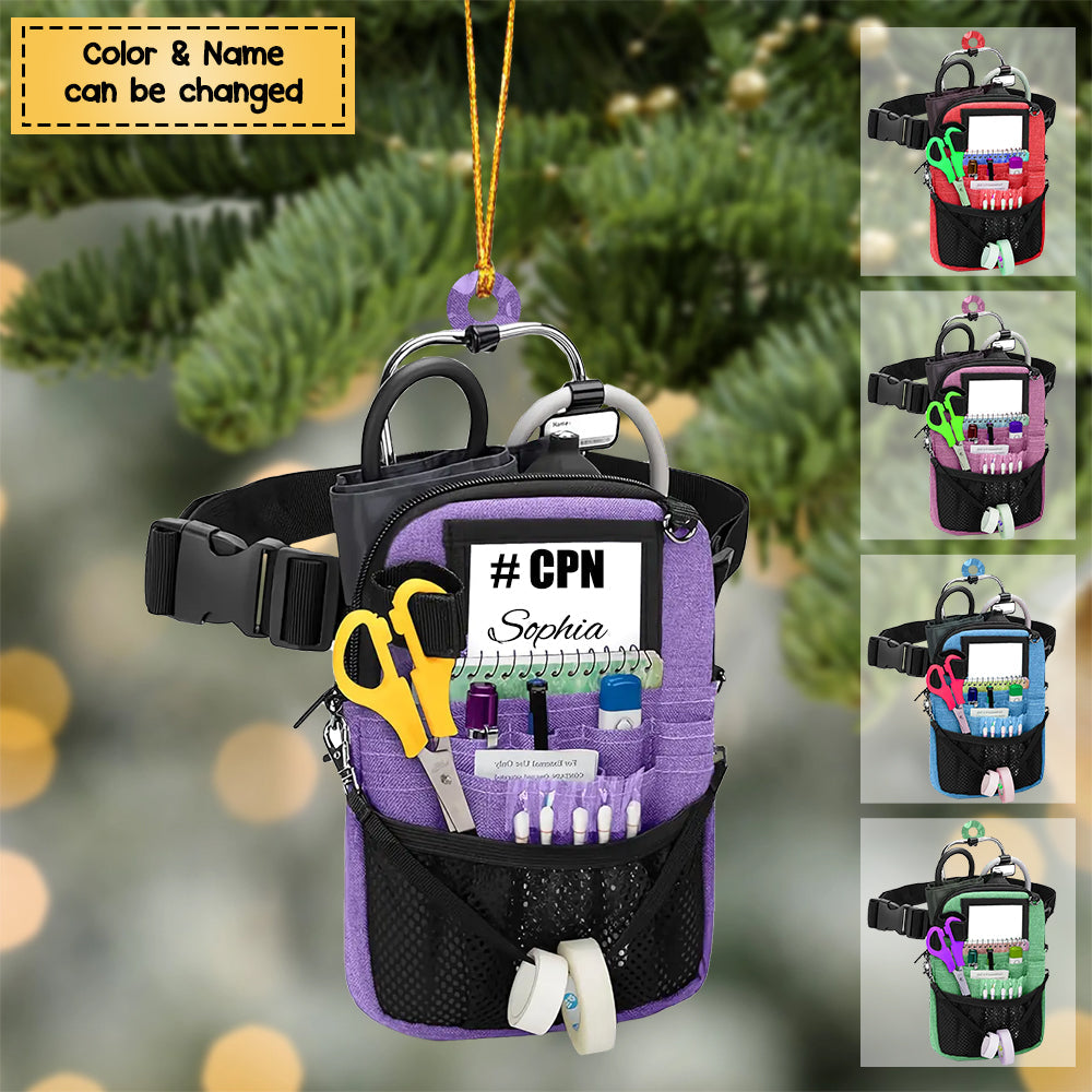 Nurse Bag - Personalized Acrylic Christmas / Car Hanging Ornament