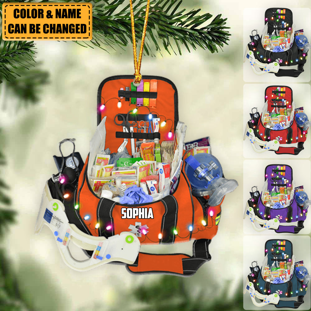 Emt Bag- Personalized Christmas Ornament- Best Gift For Emt Workers