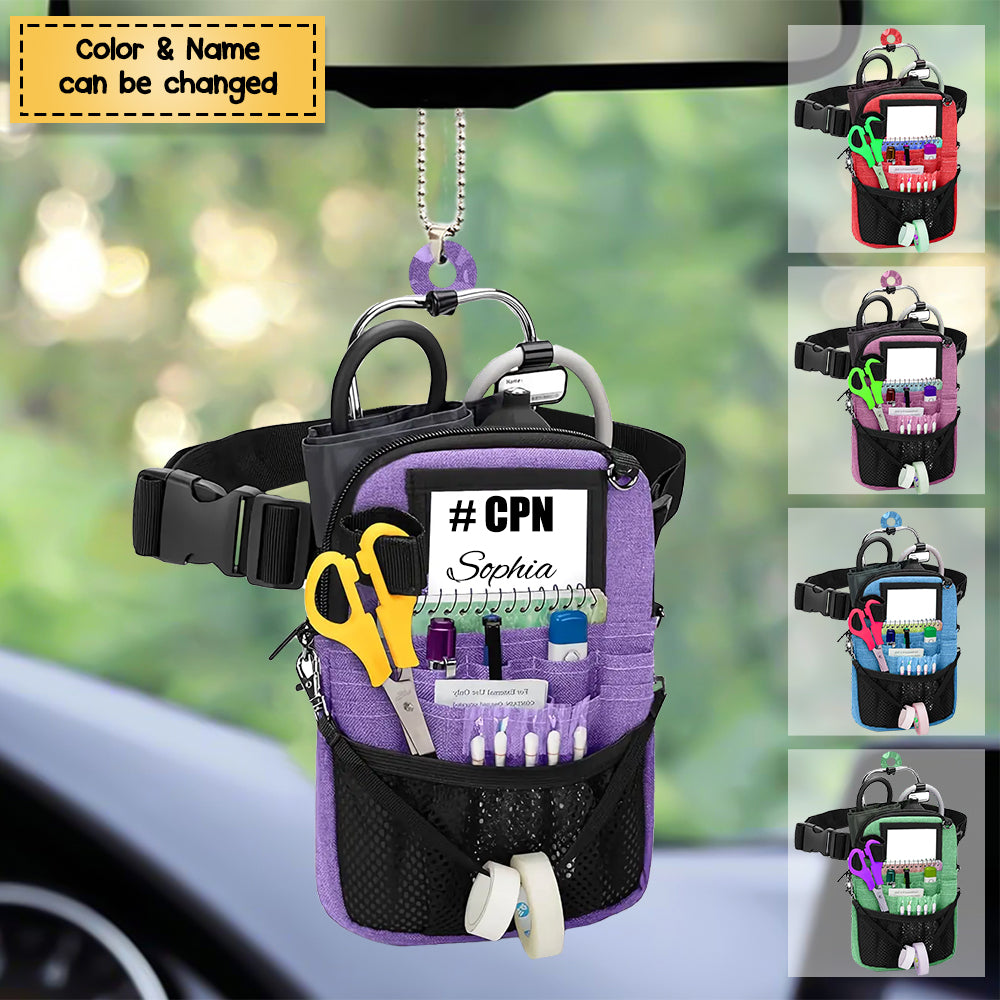 Nurse Bag - Personalized Acrylic Christmas / Car Hanging Ornament