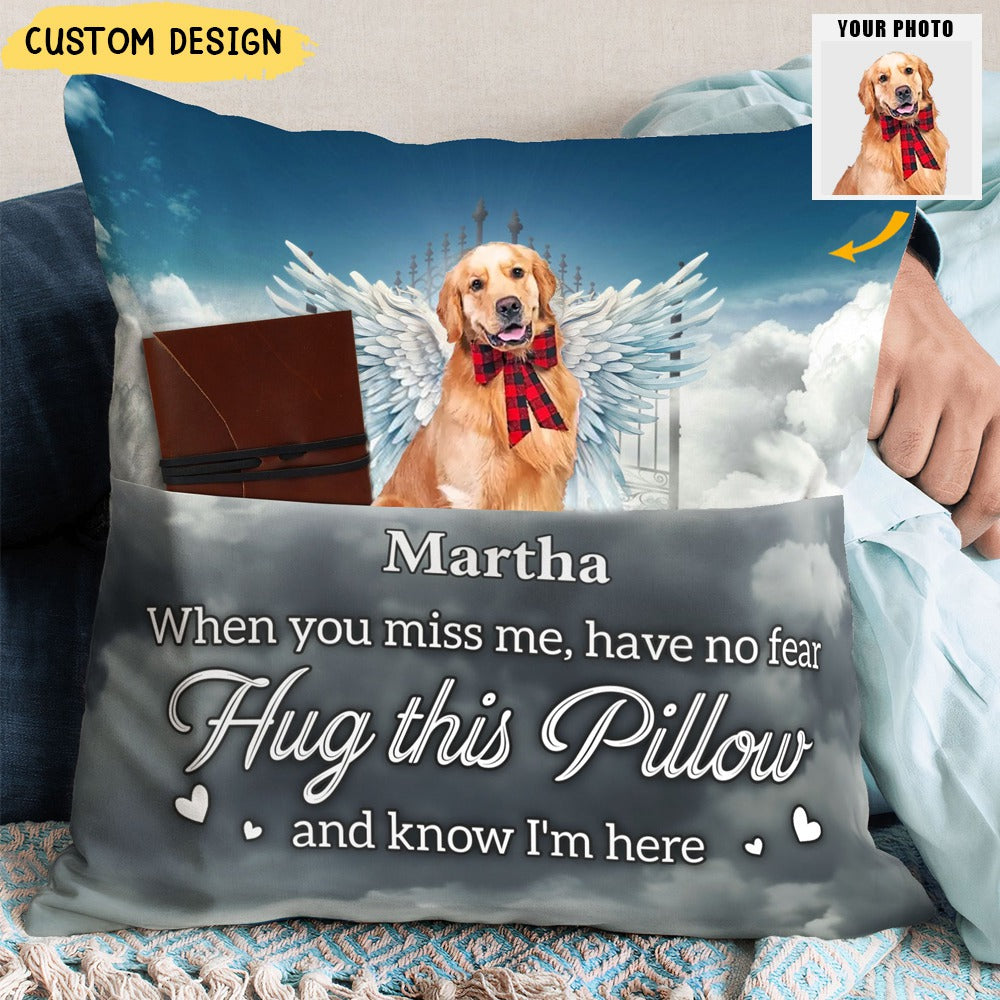 Hug This Pillow - Personalized Photo Pocket Pillow