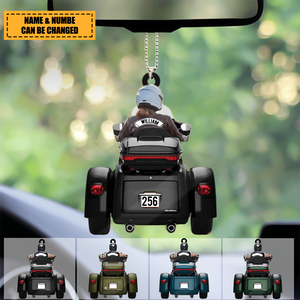 Personalized Biker Trike Tri Glide Motorcycle Ornament