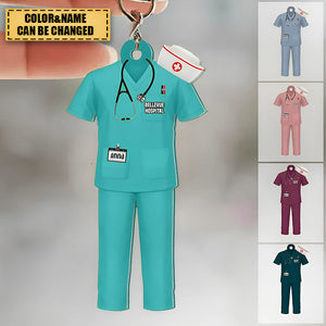 Nurse Uniform - Personalized Acrylic Keychain