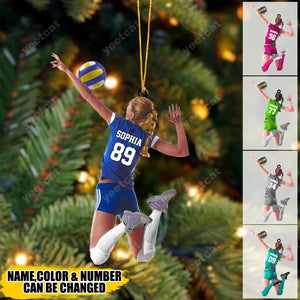 Custom Personalized Man Volleyball Player Acrylic Ornament, Gift For Volleyball Players