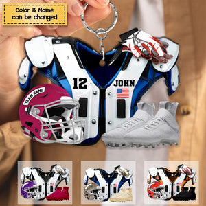 American Football - Personalized Keychain, Gift For Football Fans