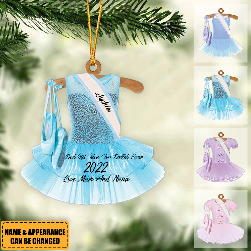 Ballet Dance Dress Christmas Ornament - Great Gift Idea For Ballet Lover