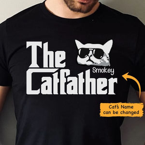 The Catfather Personalized Custom Cat Dad Shirt