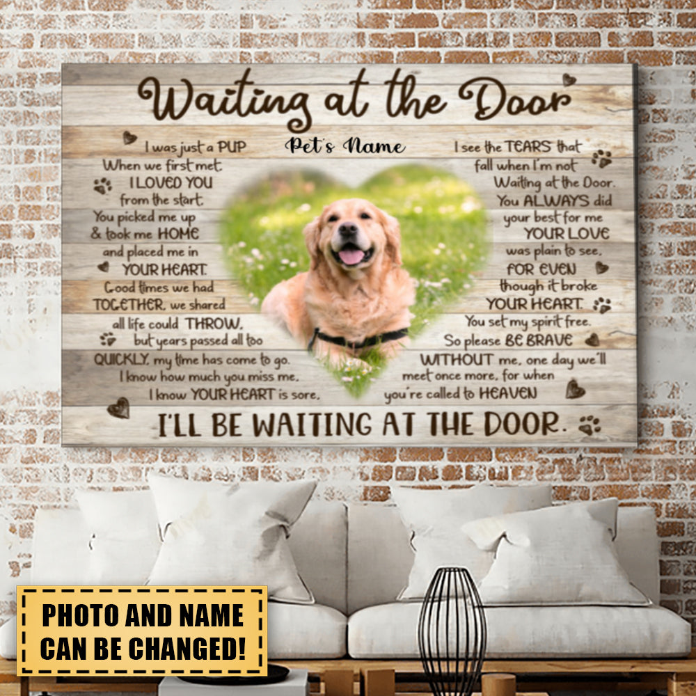 Customized Pet Memorial Canvas Prints, Pet Bereavement Gifts, Multiple Poem Personalized Poster