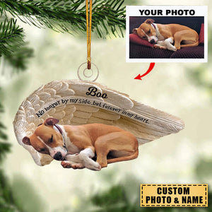 No Longer By My Side, But Forever In My Heart - Personalized Custom Photo Acrylic Ornament