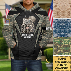 US Military All Over Print unisex Hoodie