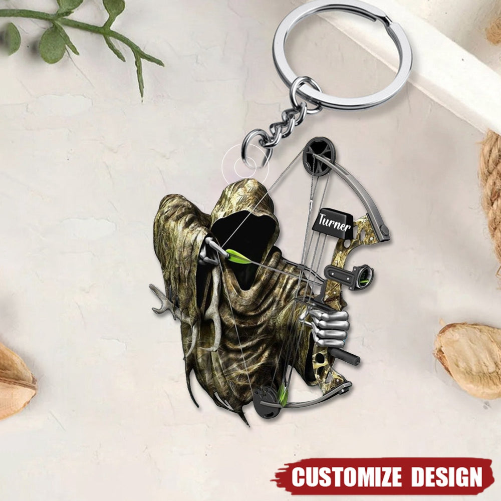 Personalized Death Archery Keychain