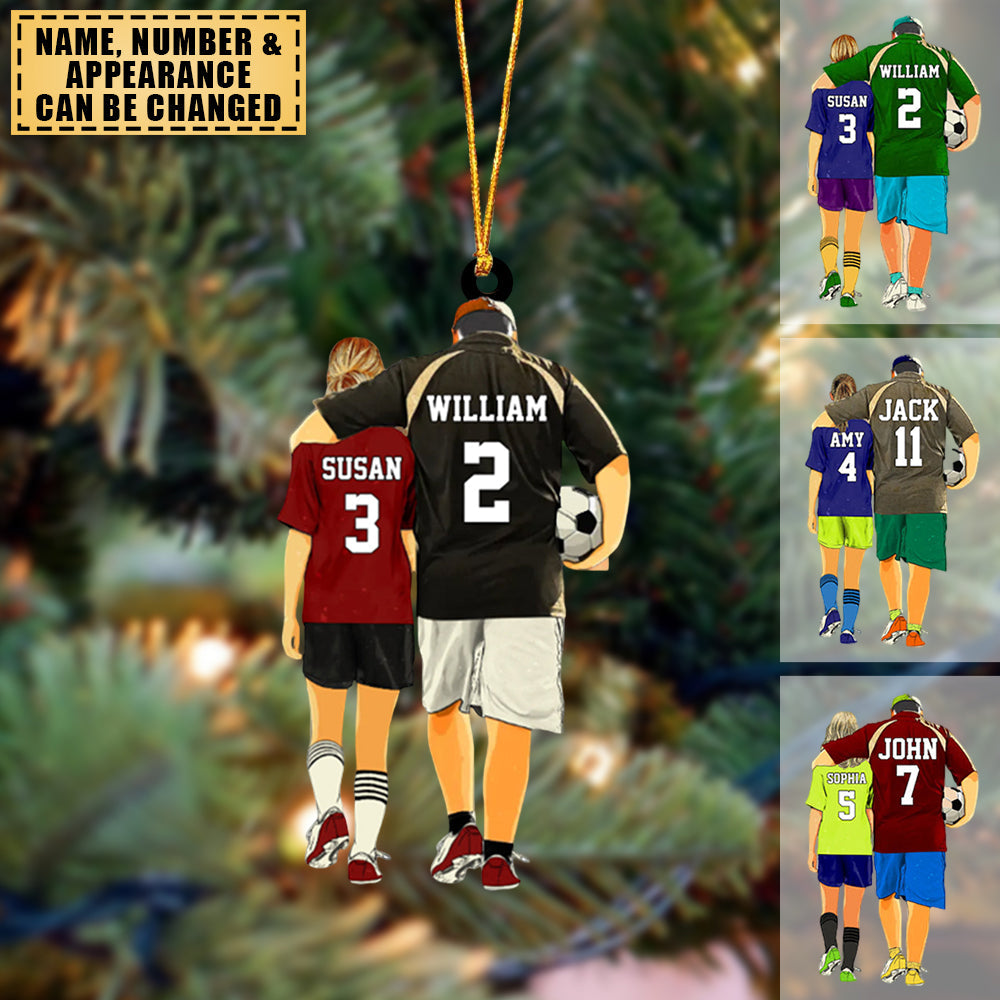 Personalized Soccer Players Gift For Kids Acrylic Ornament, Gift for Soccer/Football Lovers