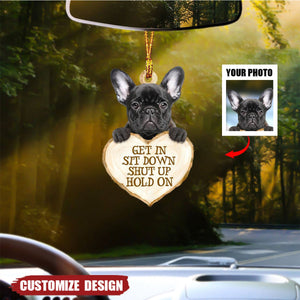 Upload Photo - Personalized Dog Car Ornament