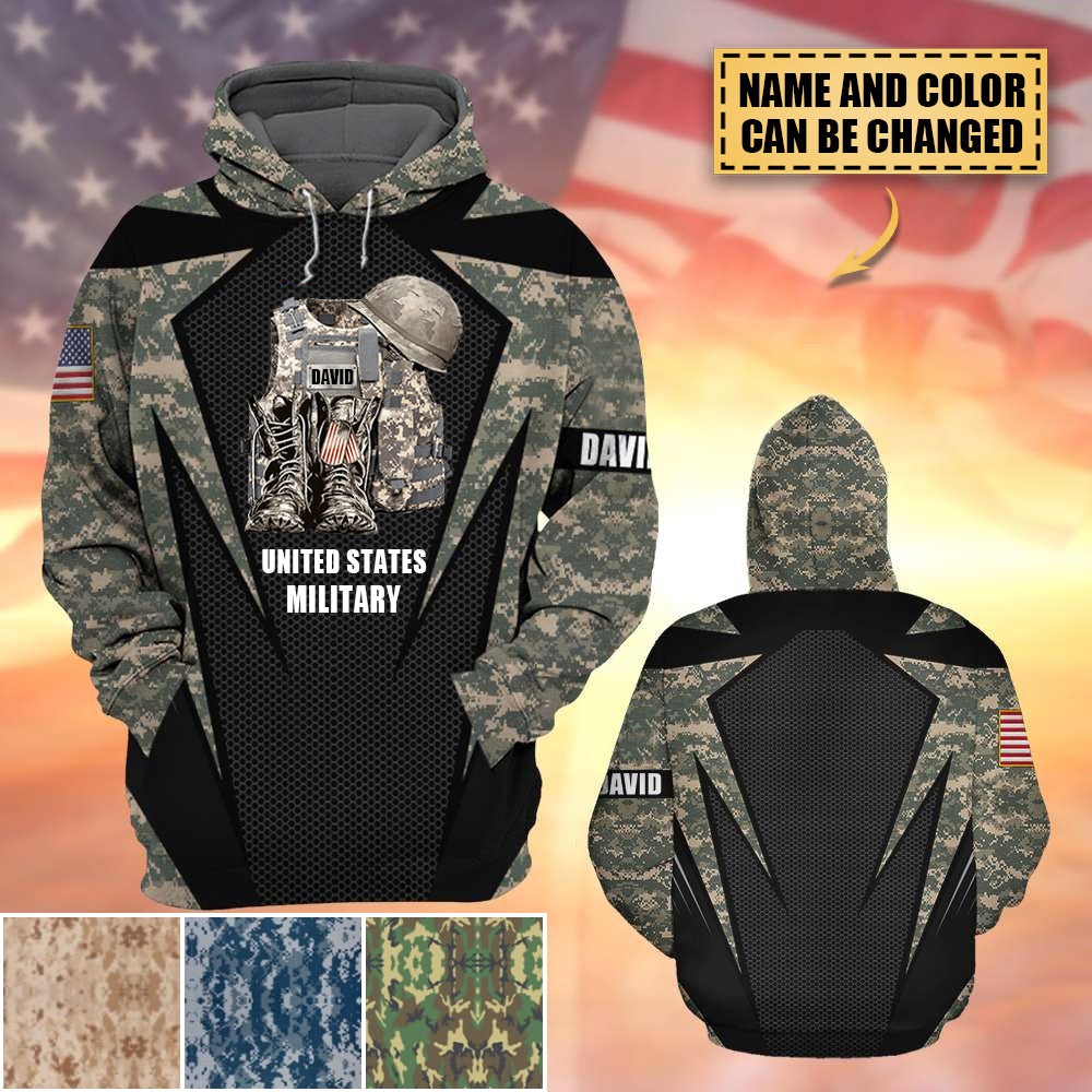 US Military All Over Print unisex Hoodie