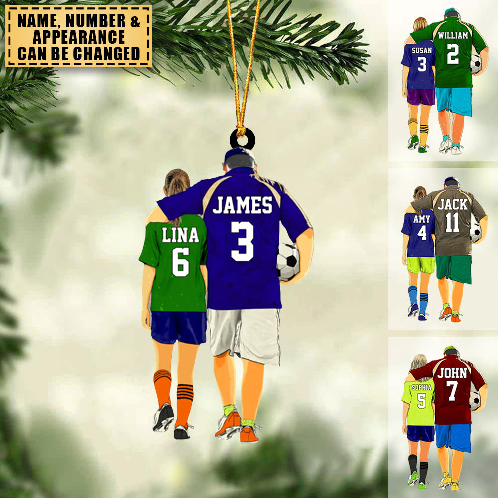 Personalized Soccer Players Gift For Kids Acrylic Ornament, Gift for Soccer/Football Lovers