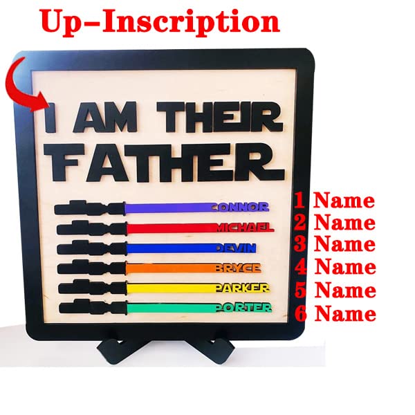 Personalized I Am Their Father Name Sign