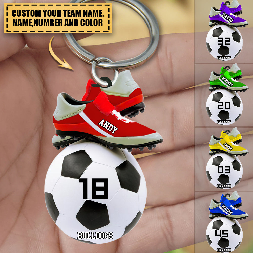  FUSTMW Soccer Keychain Sports Ball Inspirational Gifts Soccer  Player Gifts for Soccer Lover (black) : Clothing, Shoes & Jewelry