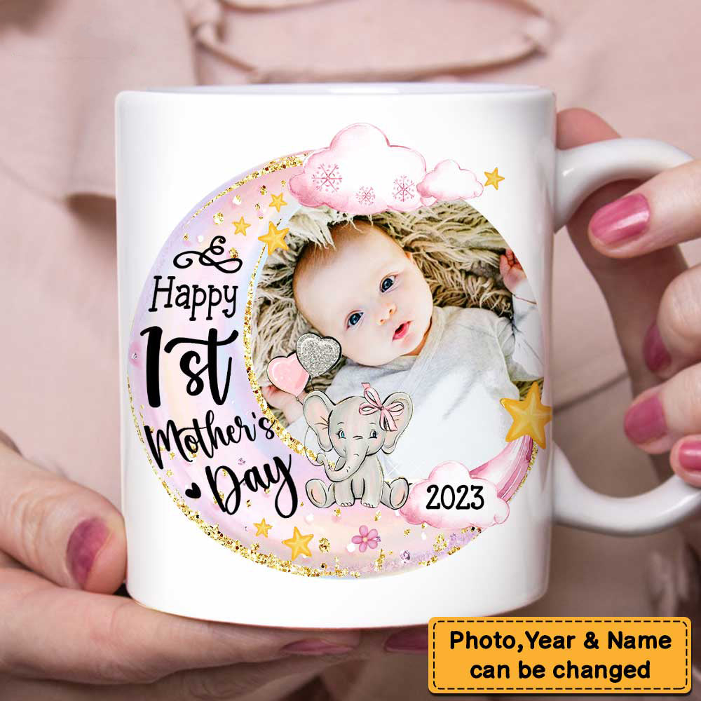 First Mother's Day Gift For Mom Elephant Mug