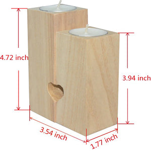 Till Dead Do Us Part Personalized Wood Candle Holder , Couple Gift
