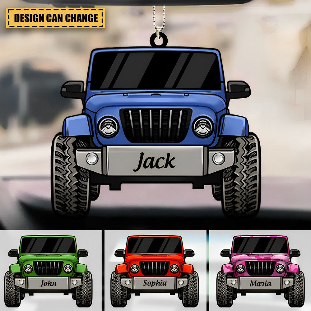 Personalized Off-road Car Acrylic Ornament Jolly Gift For Friends & Family