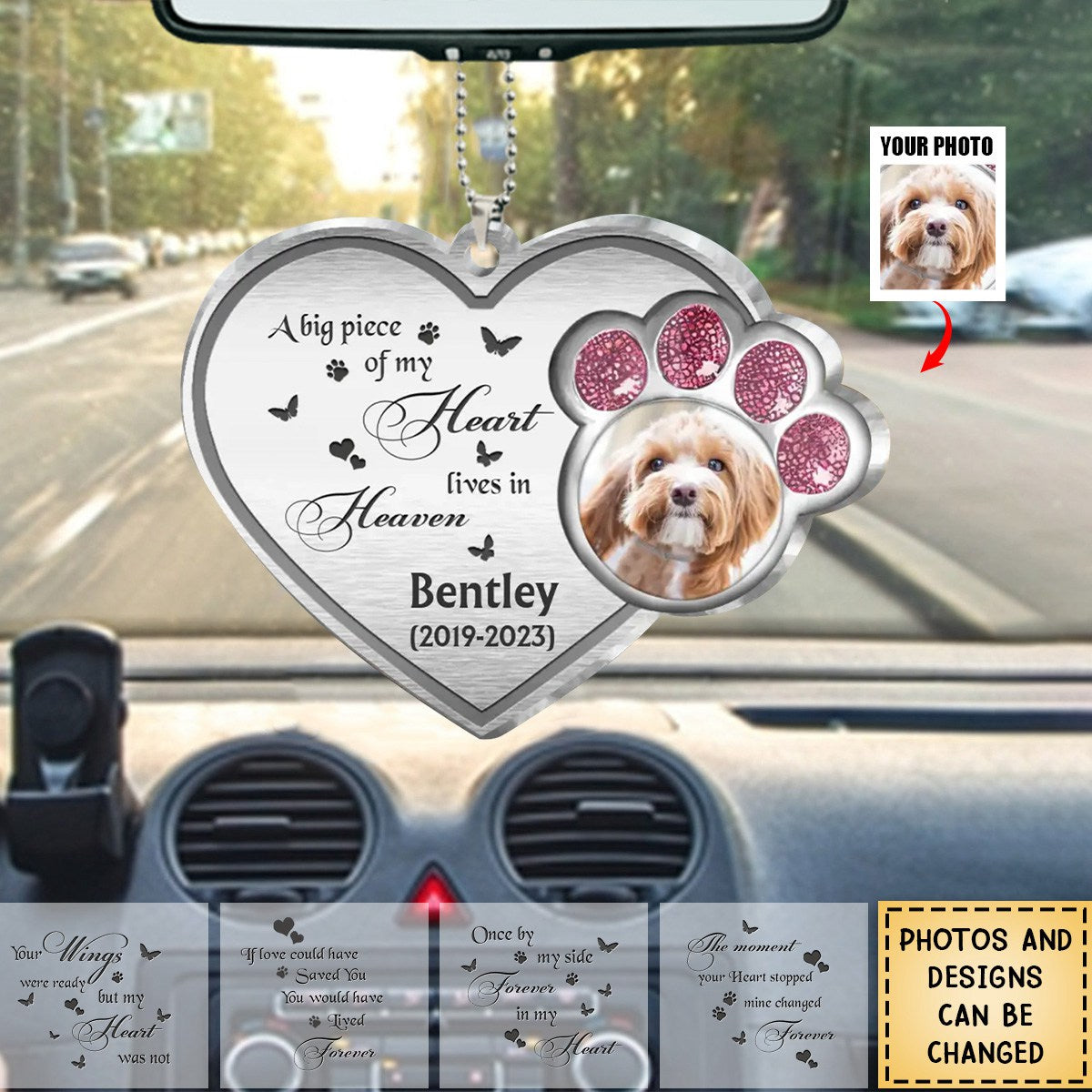 Personalized Car Hanging Ornament-Memorial Gift Idea For Pet Lover - A ...