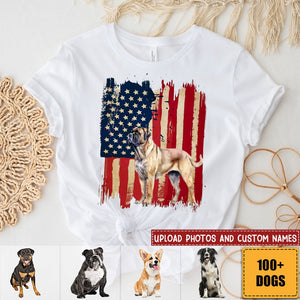 Personalized dog flag printed clothing gift for dog lovers