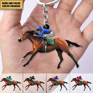 Personalized Equestrian Keychain - Gift For Horse Lovers