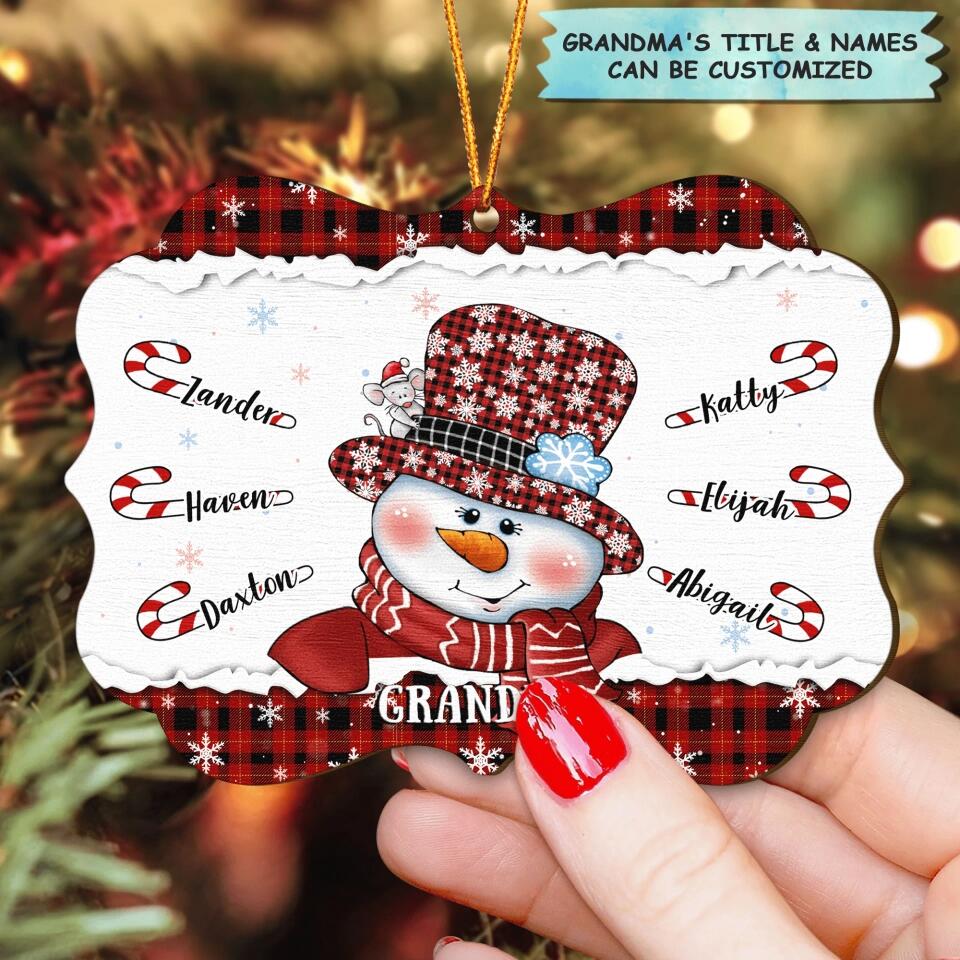 Personalized Wood Ornament - Gift For Grandma - Grandma's Sweethearts