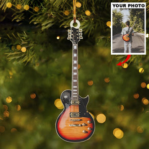 Personalized Instrumental Player Upload Photo Christmas Ornament