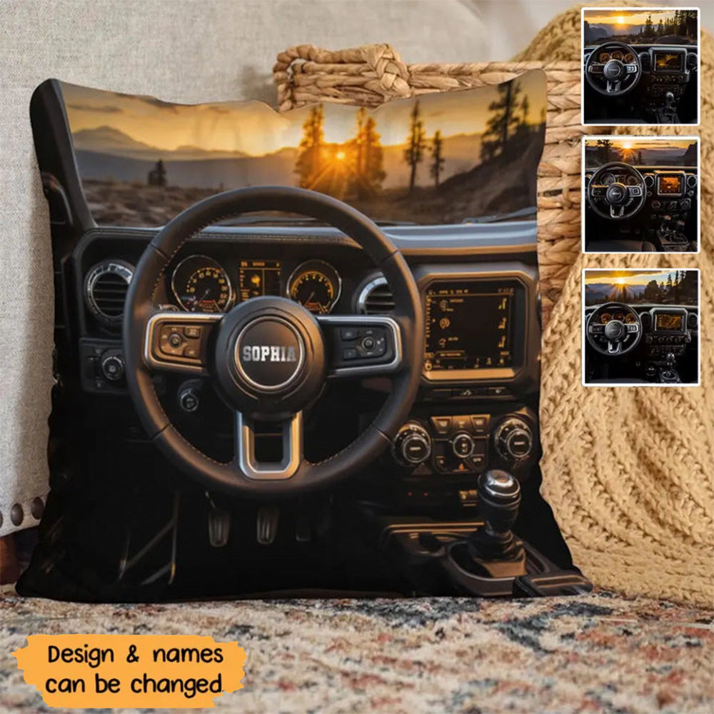 Personalized Car Custom Name Pillow