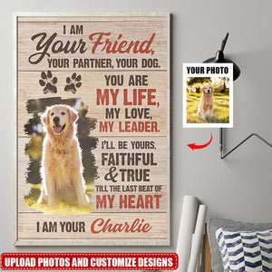 Custom Photo Till The Last Beat Of My Heart - Dog Personalized Custom Vertical Poster - Gift For Pet Owners, Pet Lovers