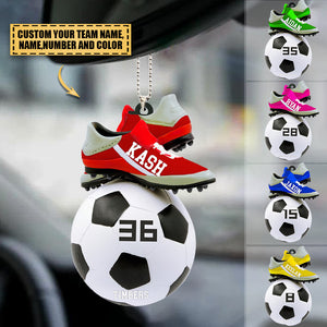 Personalized soccer Christmas Ornament-Great Gift Idea For Soccer Players&Soccer Lovers