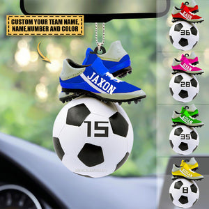 Personalized soccer Christmas Ornament-Great Gift Idea For Soccer Players&Soccer Lovers