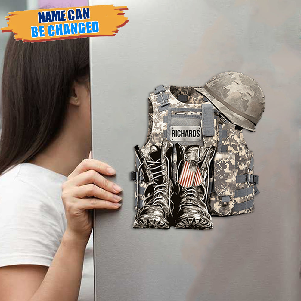 Uniform - Boots & Hat - Personalized Fridge Magnet