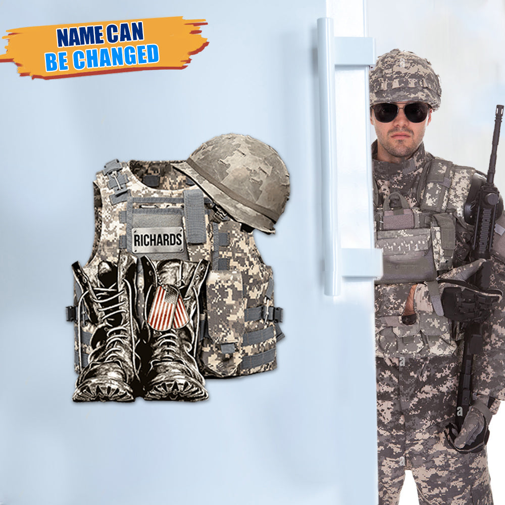 Uniform - Boots & Hat - Personalized Fridge Magnet