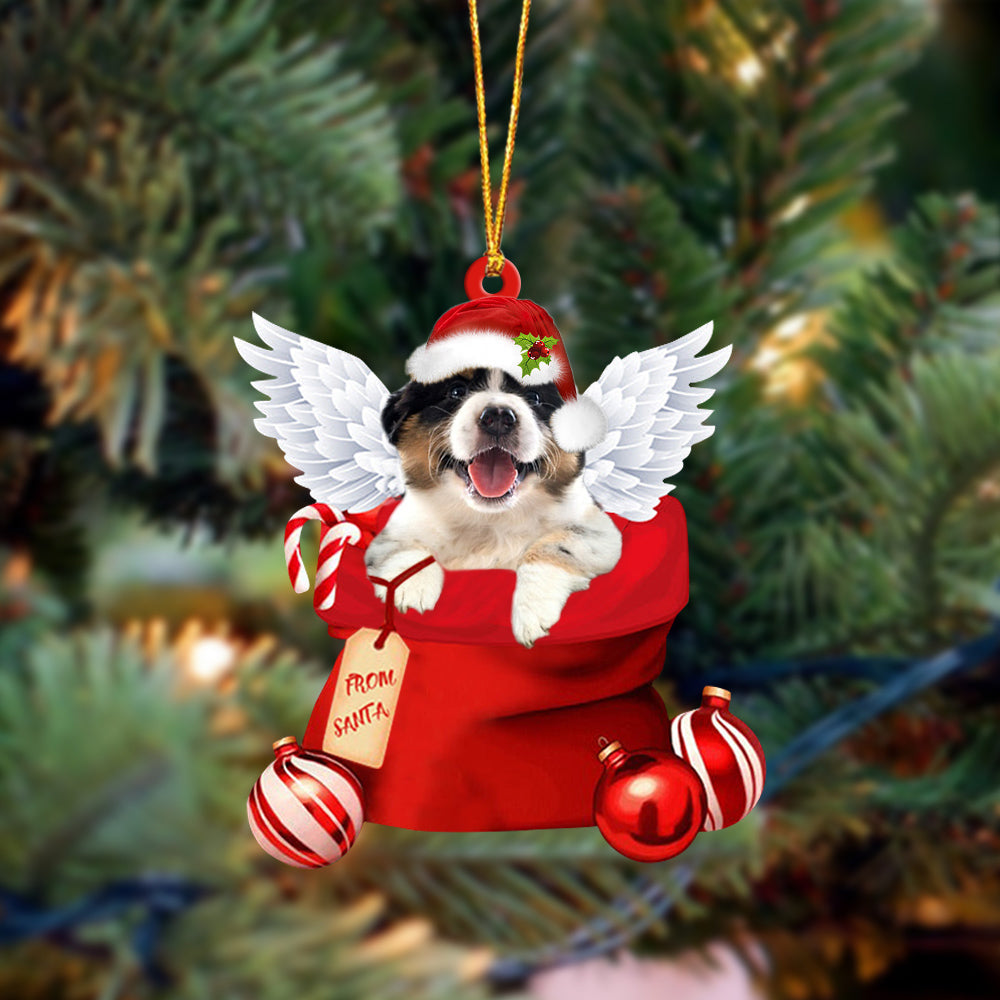 Australian Shepherd000 In Mailbox Gift Christmas Ornament