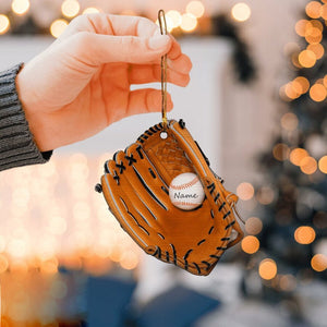 Baseball Glove Ornament, Baseball Ornament