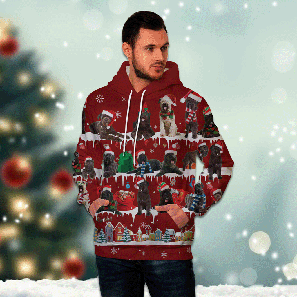Bouvier Des Flandres - Snow Christmas - 3D Hoodie