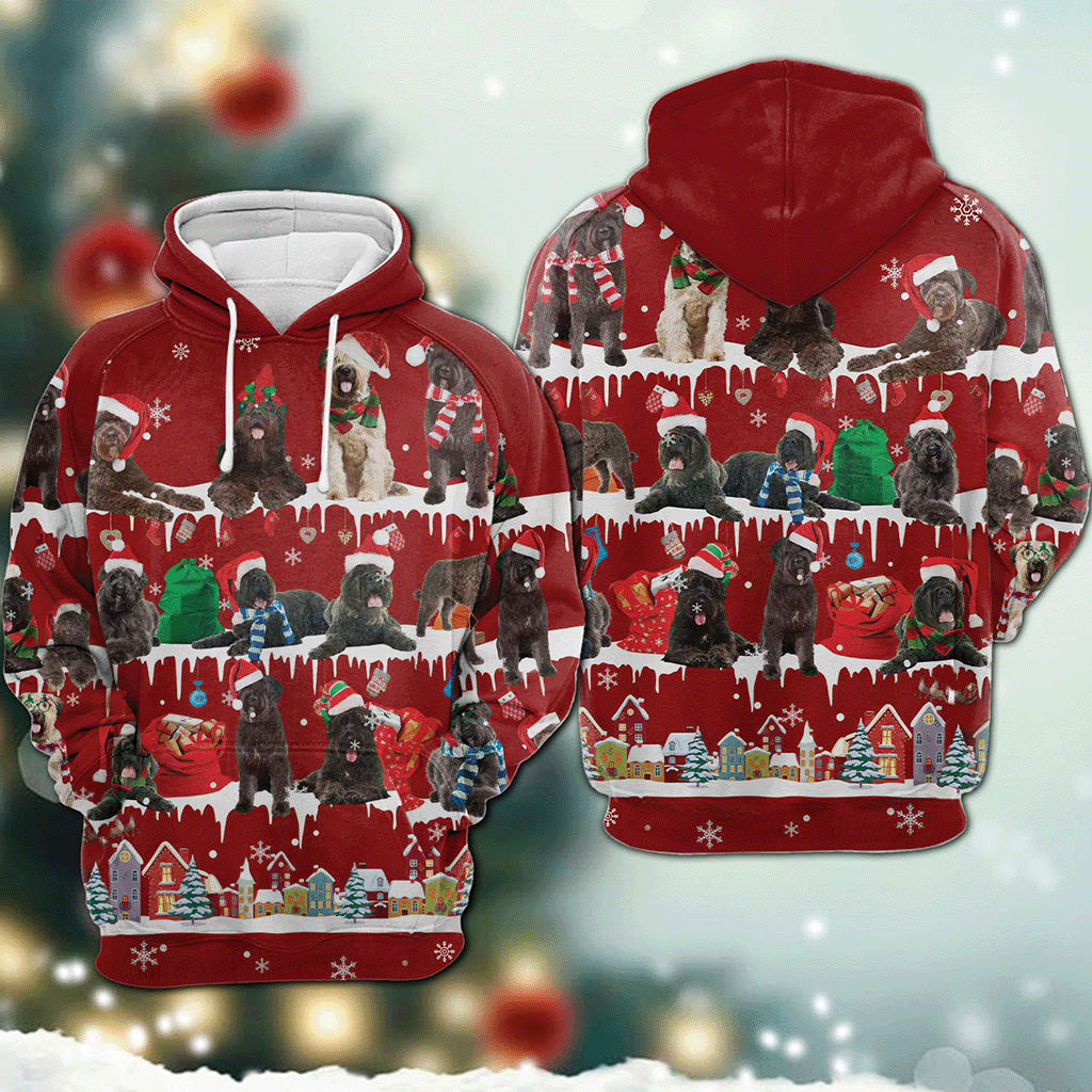 Bouvier Des Flandres - Snow Christmas - 3D Hoodie
