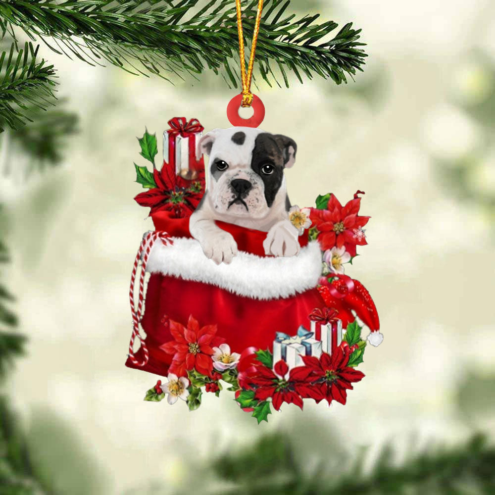 Bulldog03 Gift Bag Christmas Ornament