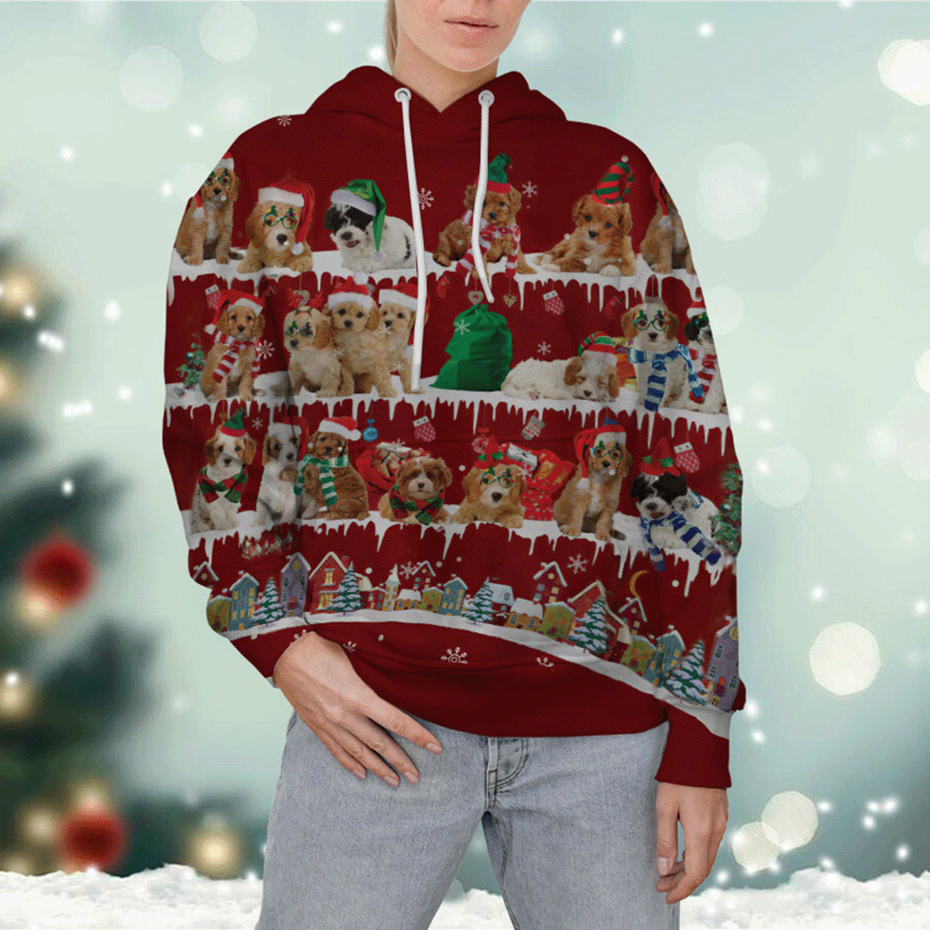 Cavoodle - Snow Christmas - 3D Hoodie