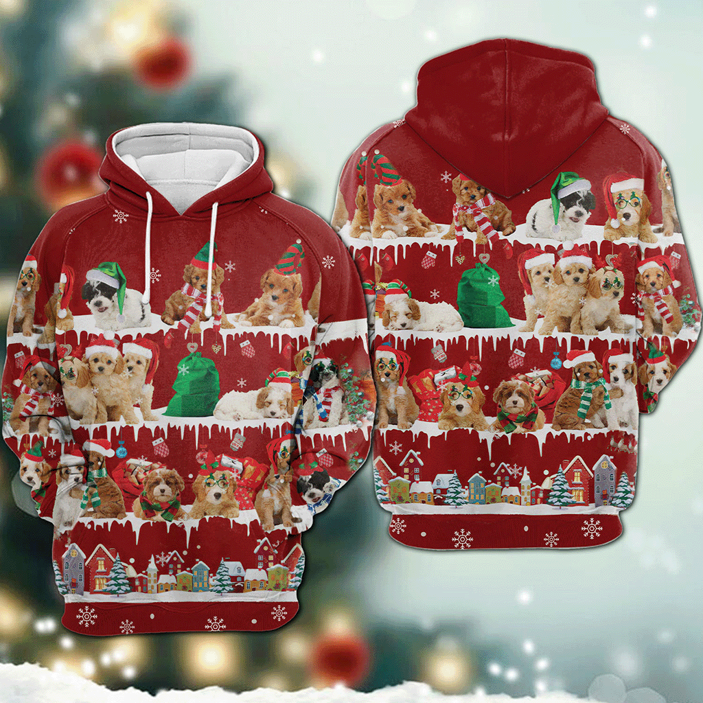 Cavoodle - Snow Christmas - 3D Hoodie