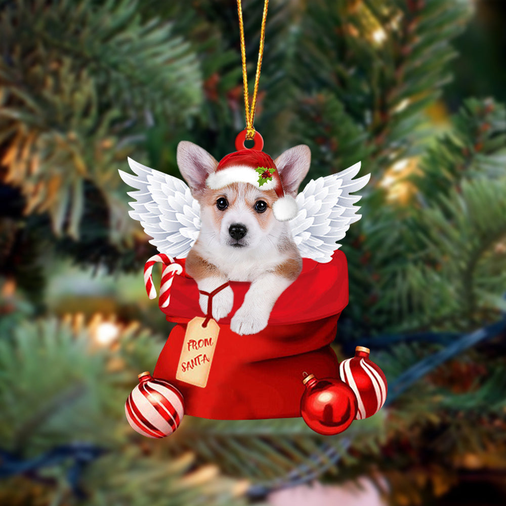 Corgi. In Mailbox Gift Christmas Ornament