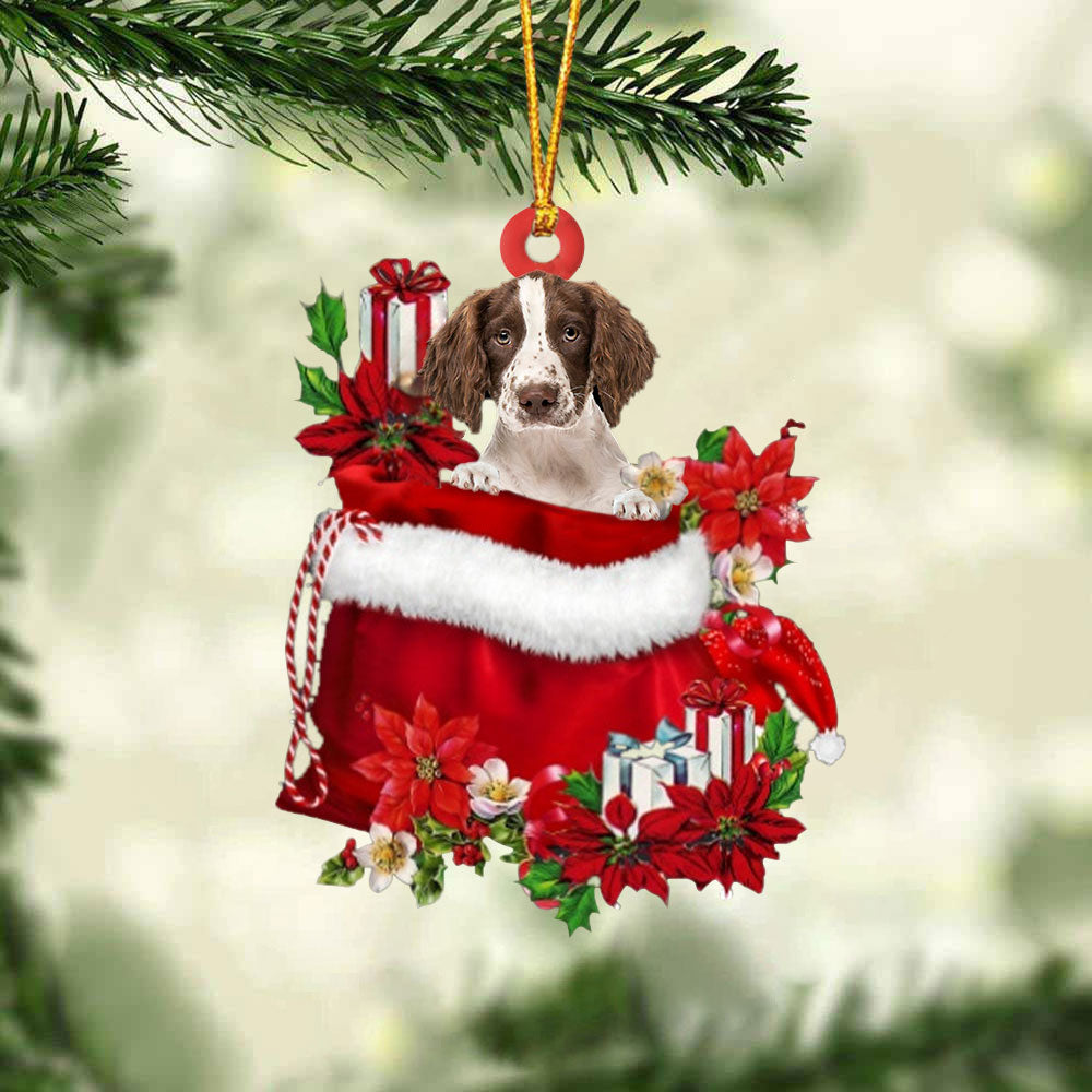 English Springer Spaniel Gift Bag Christmas Ornament