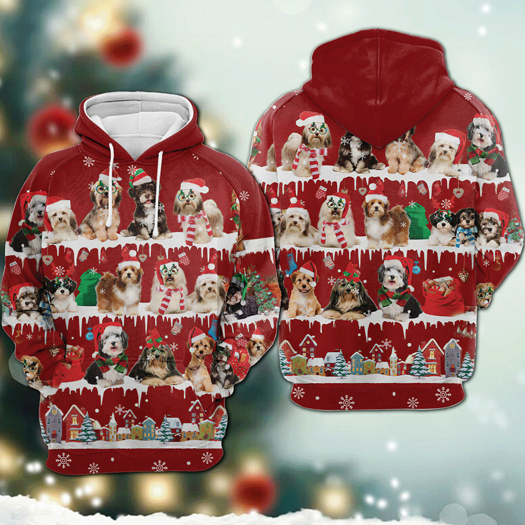 Havanese - Snow Christmas - 3D Hoodie