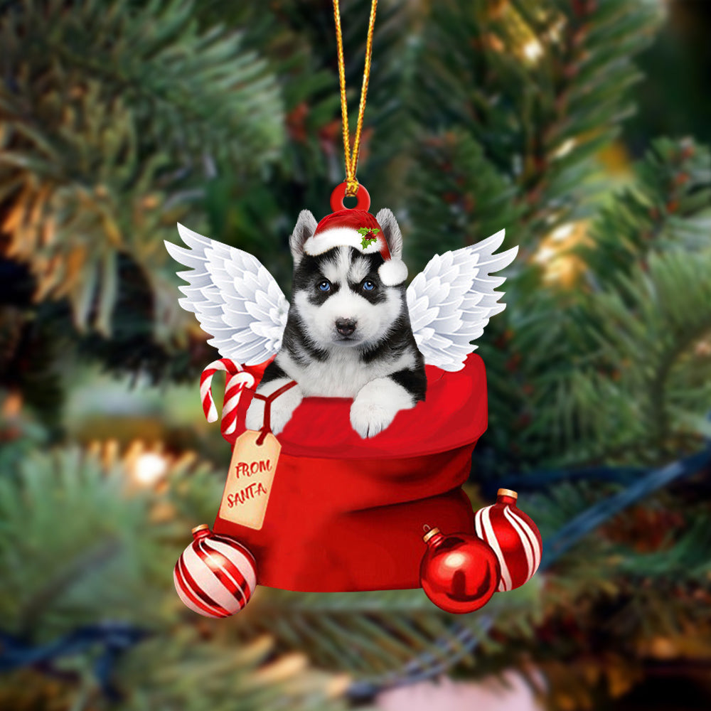 Husky. In Mailbox Gift Christmas Ornament