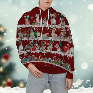 Jack Russell Terrier - Snow Christmas - 3D Hoodie